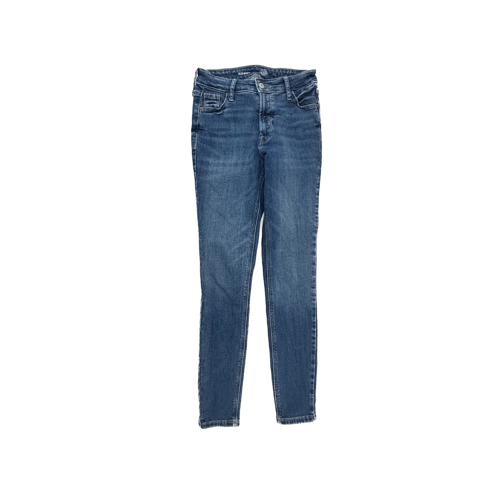Old Navy High Rise Rockstar Super Skinny Jeans Dark Wash Size 00 Stretch
